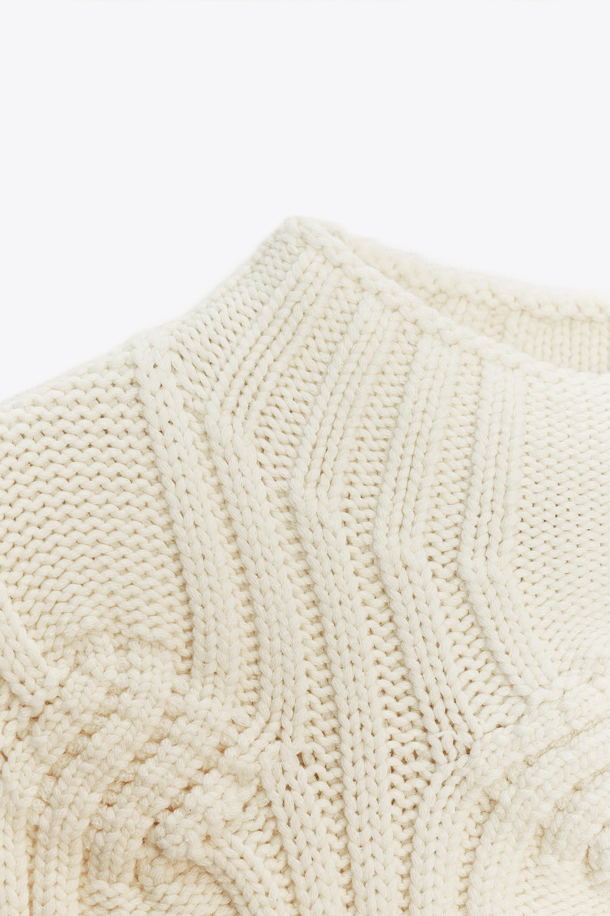 CABLE KNIT VEST TOP | Zara US