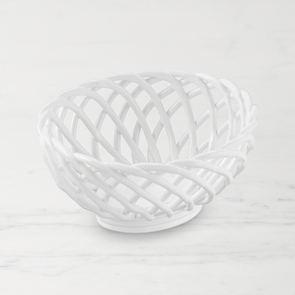 Ceramic Woven Bread Basket | Williams-Sonoma