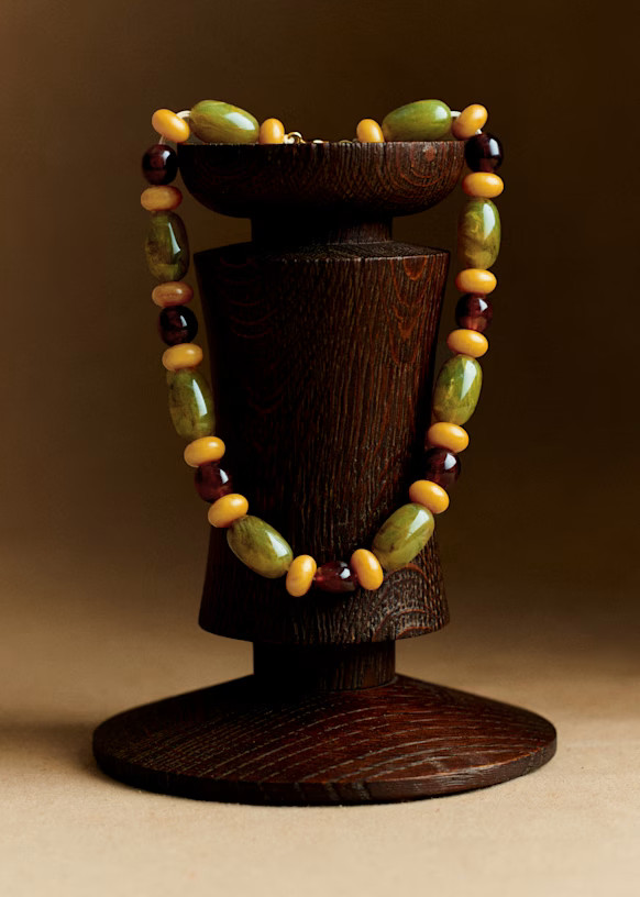 Morgane Necklace - Green / Multicoloured - Resin - Sézane | Sezane Paris - US