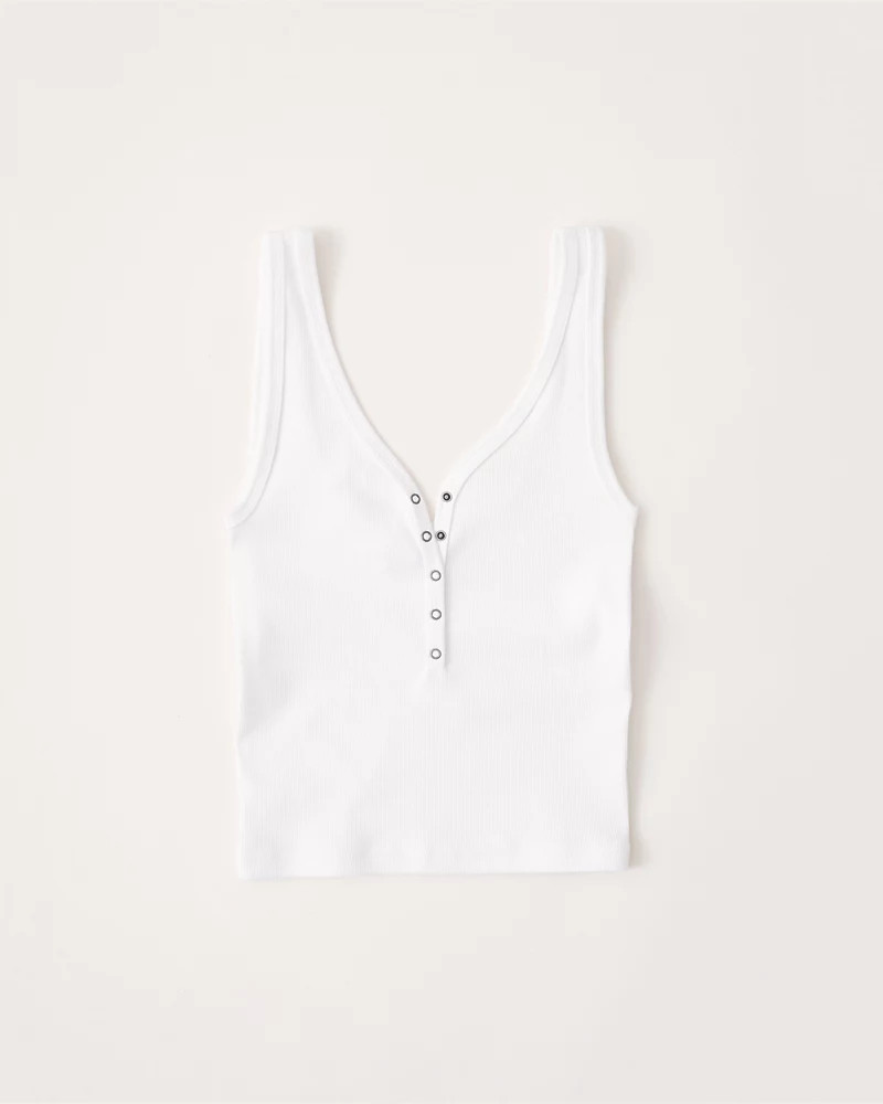 Slim-Fit Henley Tank Top | Abercrombie & Fitch (US)
