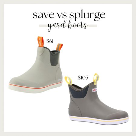 Save vs. Splurge - rubber booties edition! Jess has the save pair and Emily has the splurge. Both are great options for all of that springtime yard work coming up! 

#LTKSeasonal #LTKsalealert #LTKshoecrush