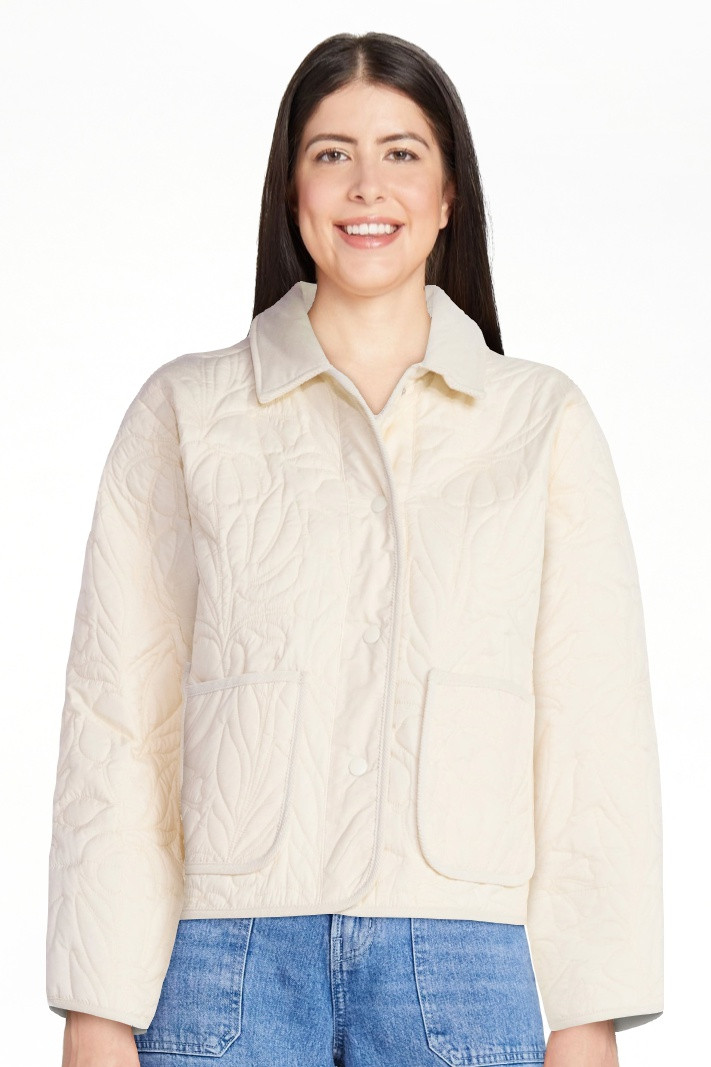 Free Assembly Women's and Women's Plus Floral Quilted Jacket, Sizes XS-4X | Walmart (US)