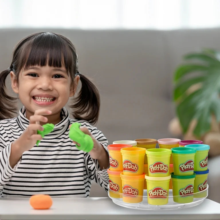 The Home Edit Clear Plastic Low Wall Turntable Modular Storage System Organizer, 10" x 10" x 1.36... | Walmart (US)