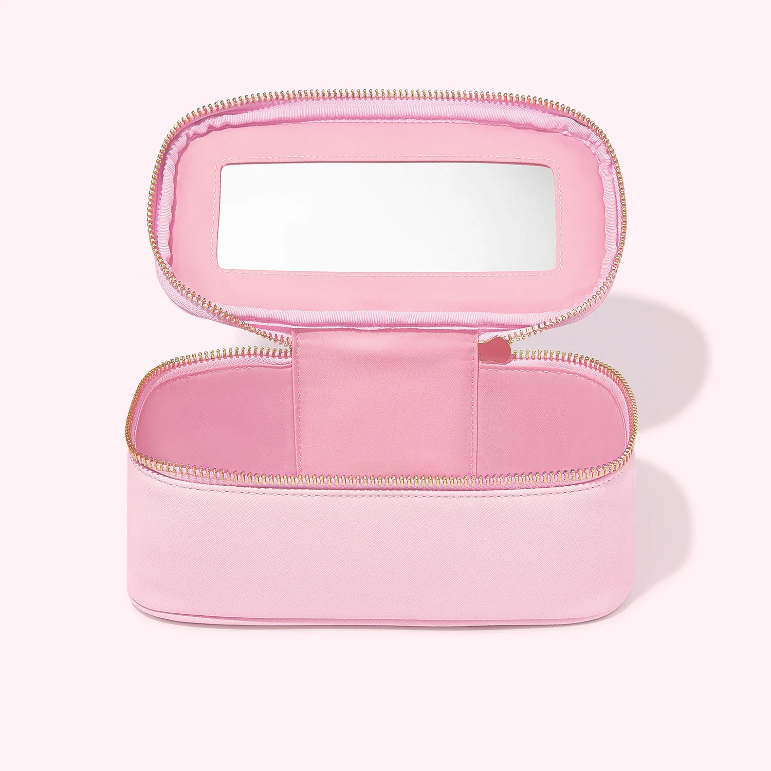 Vegan Leather Open Top Travel Mirror Pouch | Stoney Clover Lane | Stoney Clover Lane