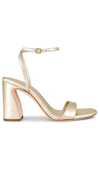 Loeffler Randall Malia Heeled Sandal in Metallic Gold. - size 10 | Revolve Clothing (Global)