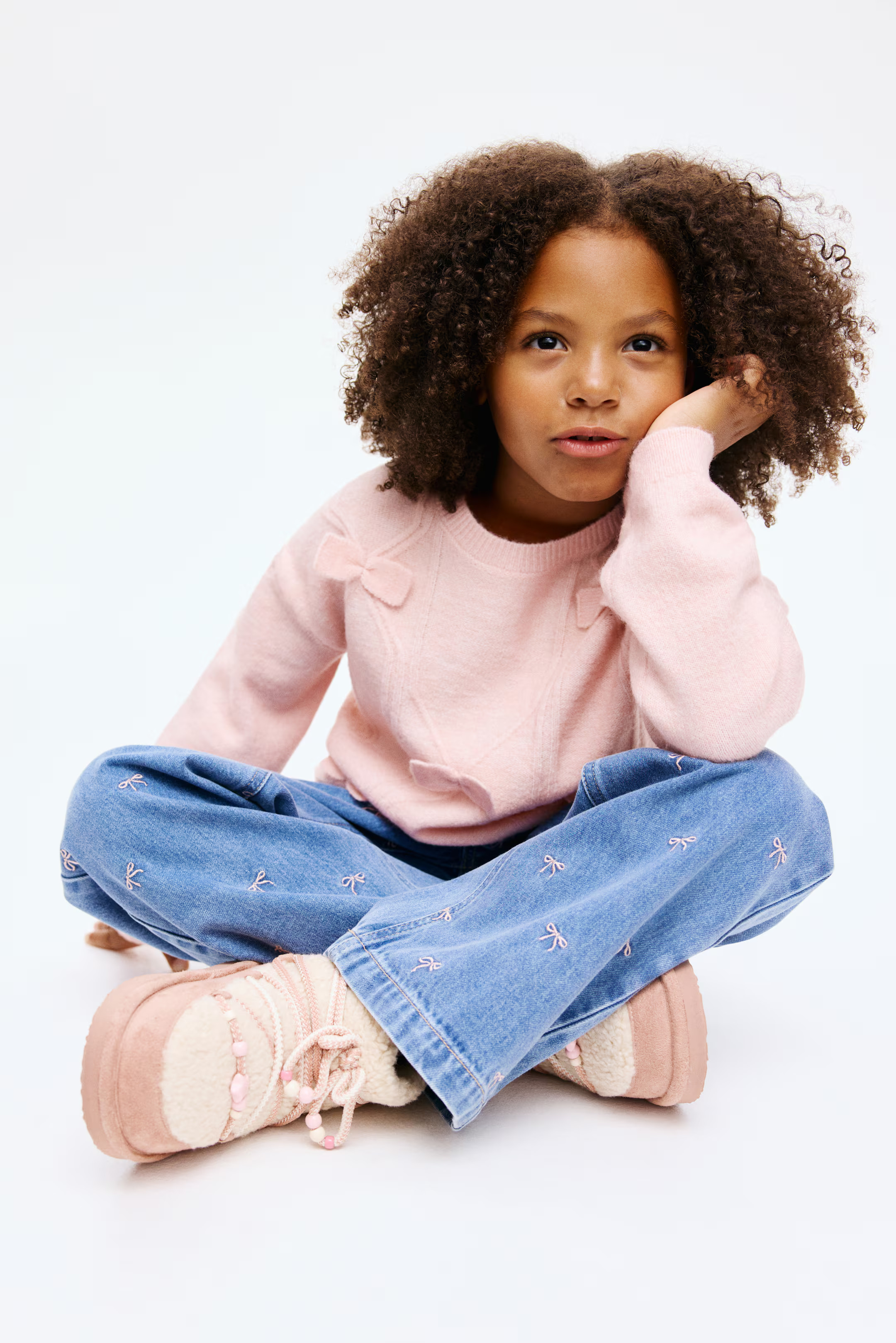 Bow-Detail Knit Sweater | H&M (US + CA)