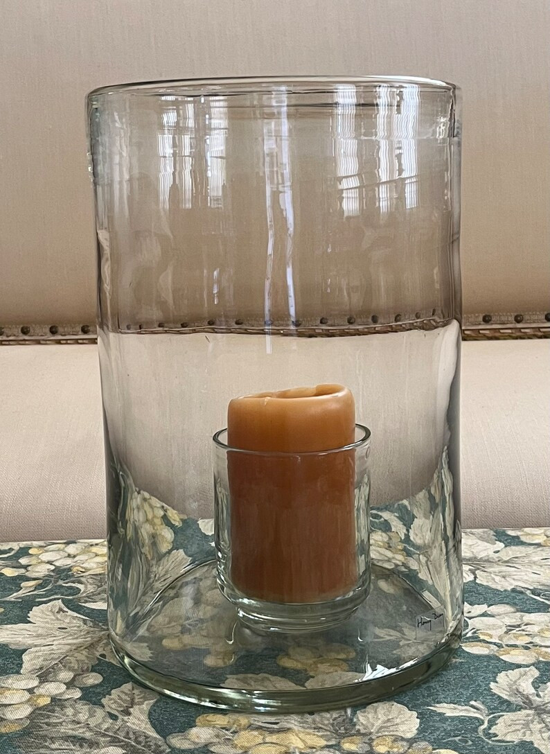 Henry Dean Clear Tournon Hurricane - Size L 8.5” x 13” Made in Belgium | Etsy (US)