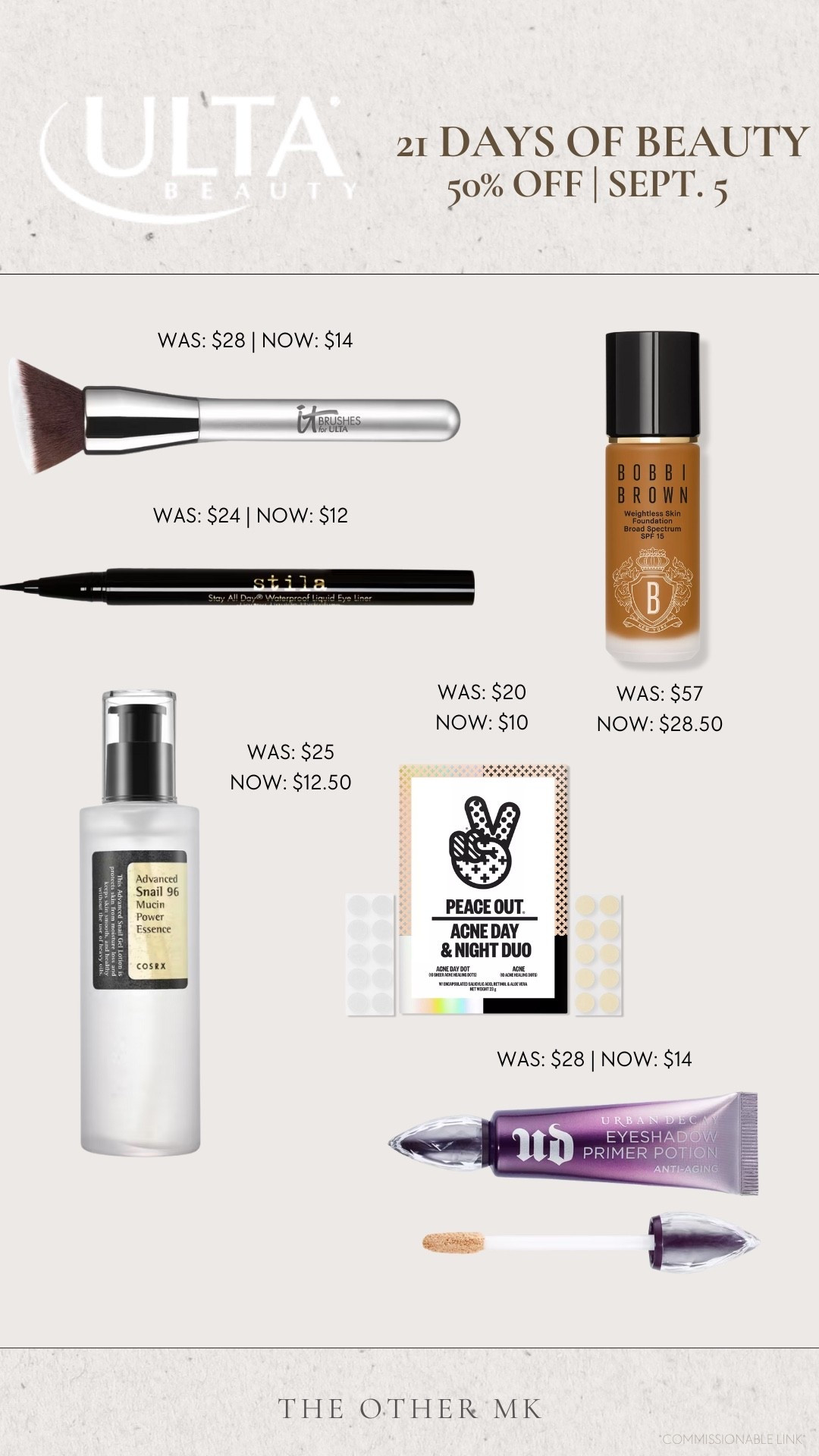 Ulta 21 days of beauty sale picks, ulta sale, beauty sale, skin care, make up, hair care, beauty must haves, fall routine, fall skincare, fall makeup

#LTKSaleAlert #LTKBeauty #LTKStyleTip