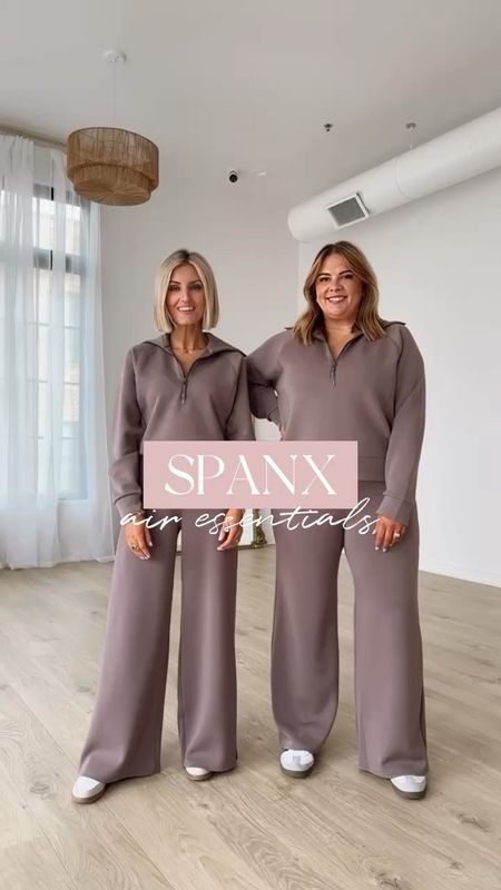 Spanx new arrivals! New colors are available in the Air Essentials set! I am wearing an XS in the tops/jumpsuit S in the pants! Nichelle is wearing an XL in everything! Use code: BRITTANYXSPANX for 10% off 

Loverly Grey, Spanx new arrivals 

#LTKSeasonal #LTKstyletip #LTKsalealert
