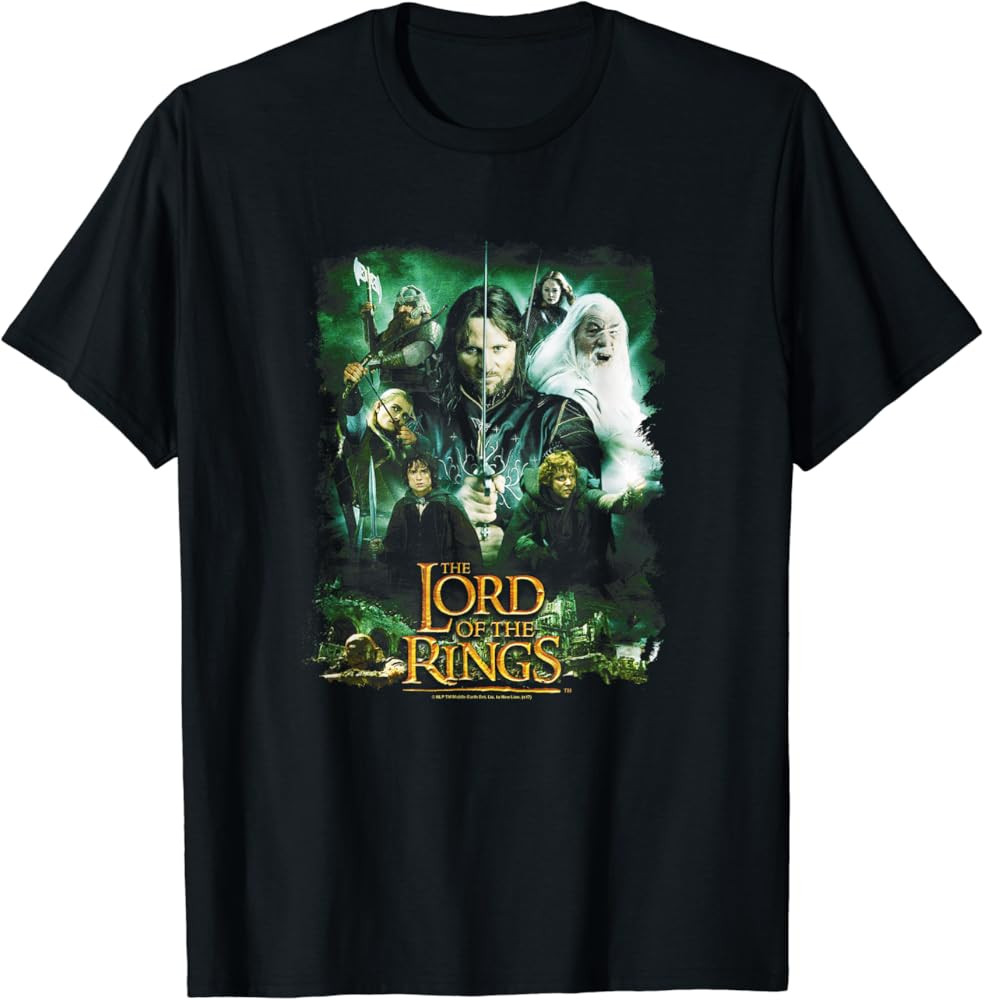 Lord of the Rings Hero Group T-Shirt | Amazon (US)