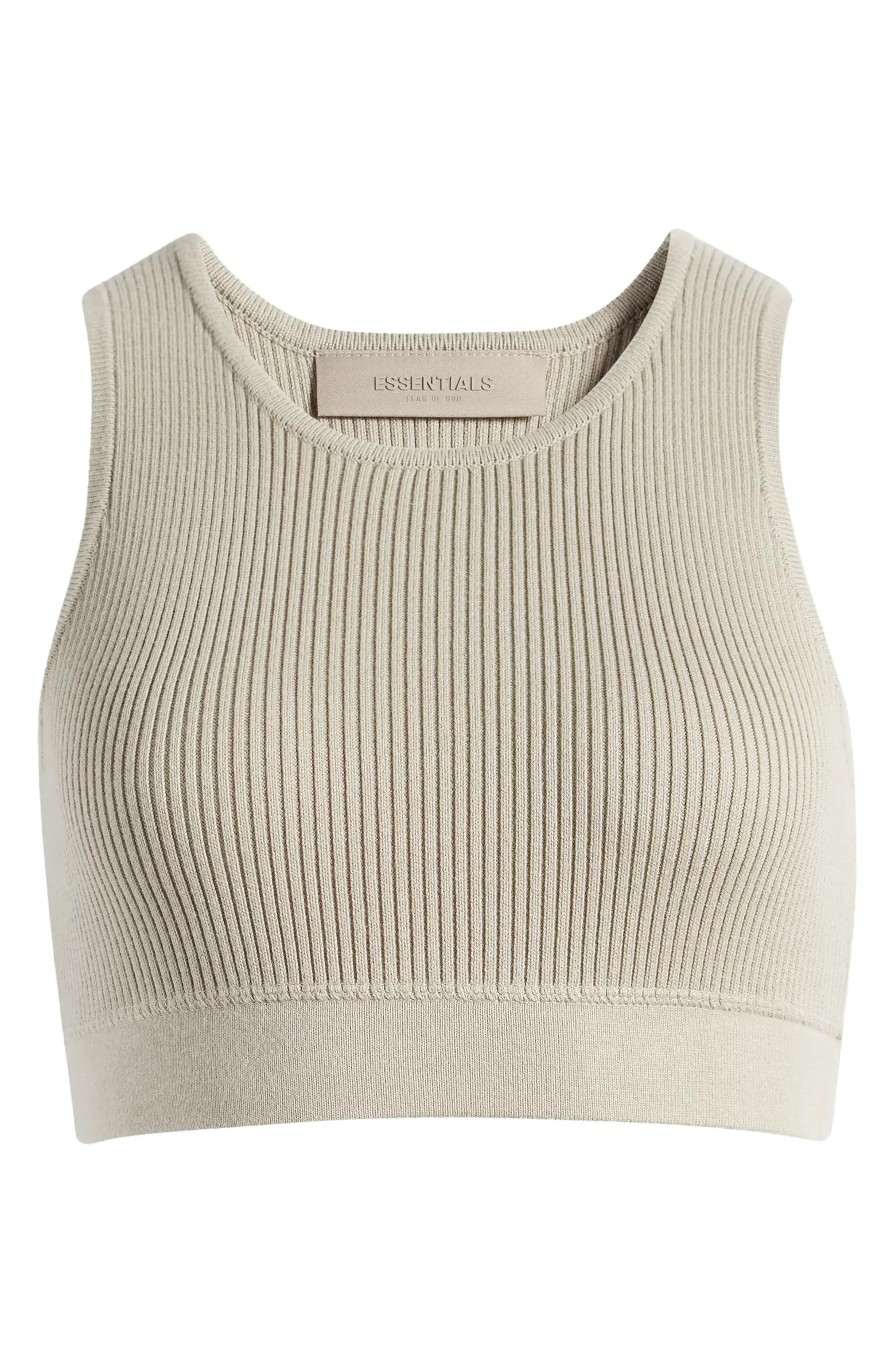 Sport Crop Rib Sweater Tank | Nordstrom