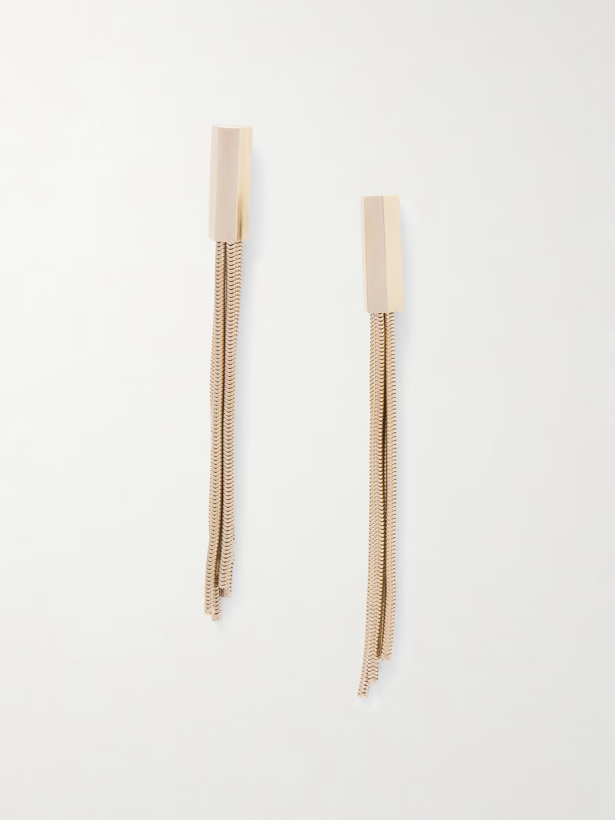 Fringed gold-tone earrings | NET-A-PORTER (UK & EU)