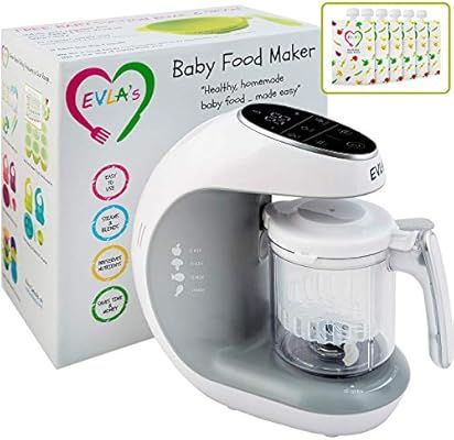 Baby Food Maker | Baby Food Processor Blender Grinder Steamer | Cooks & Blends Healthy Homemade B... | Amazon (US)