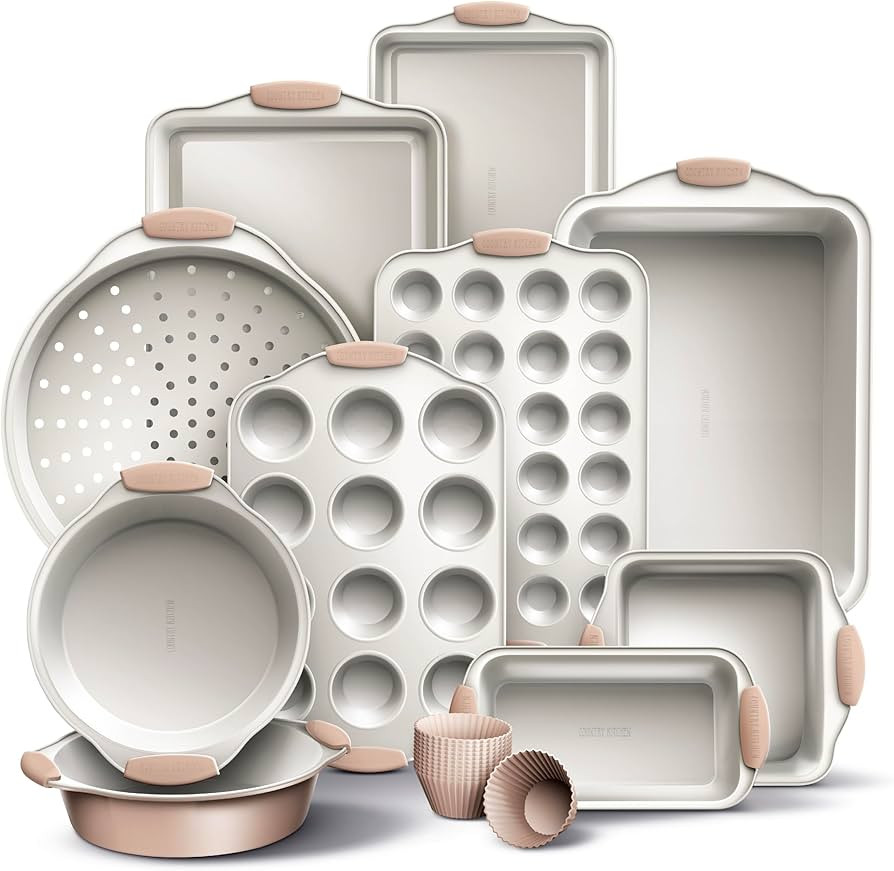 Country Kitchen Nonstick Stackable Bakeware Set - Durable, Easy Release Baking Set- 22 Pc. Includ... | Amazon (US)