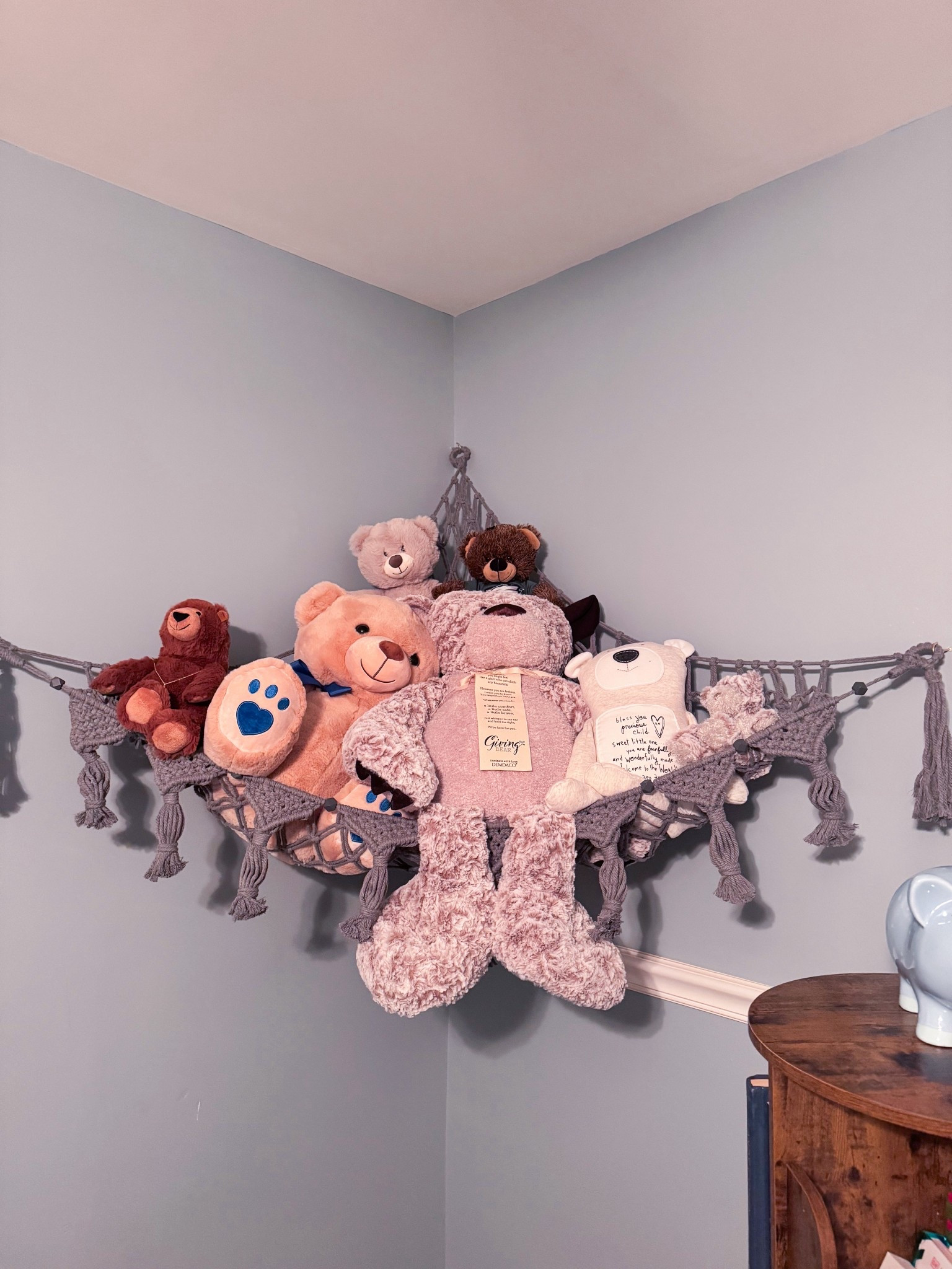 Stuffed animal hammock

Nursery
Toddler room
Kid’s room 

#LTKBump #LTKBaby #LTKKids