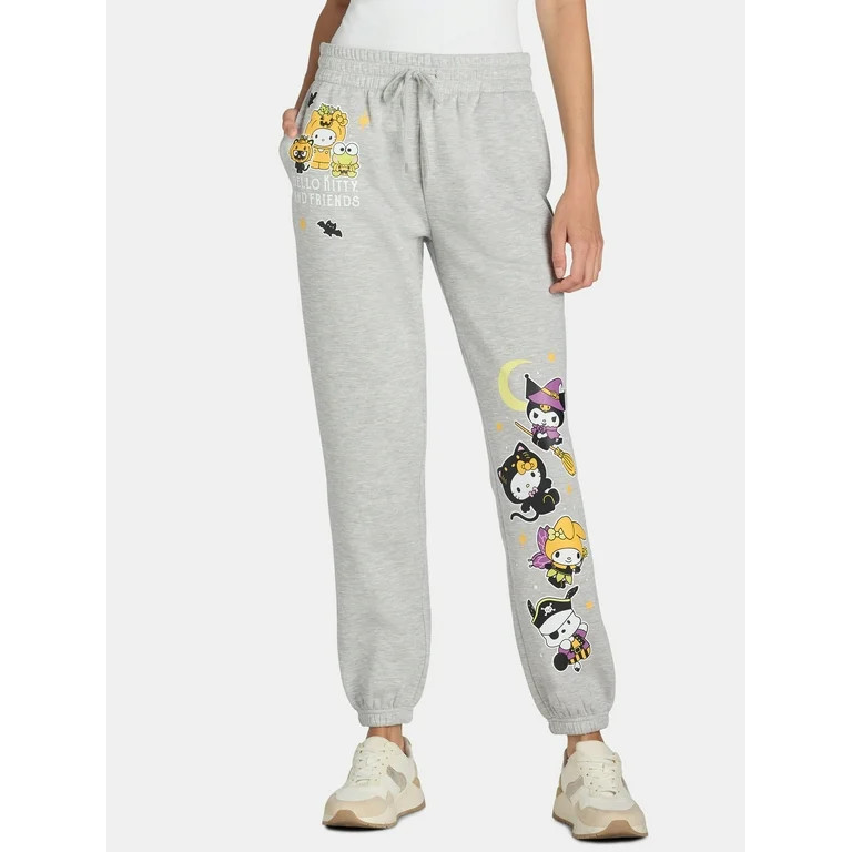 Hello Kitty and Friends Women’s Halloween Graphic Print Joggers, Sizes XS-XXL | Walmart (US)