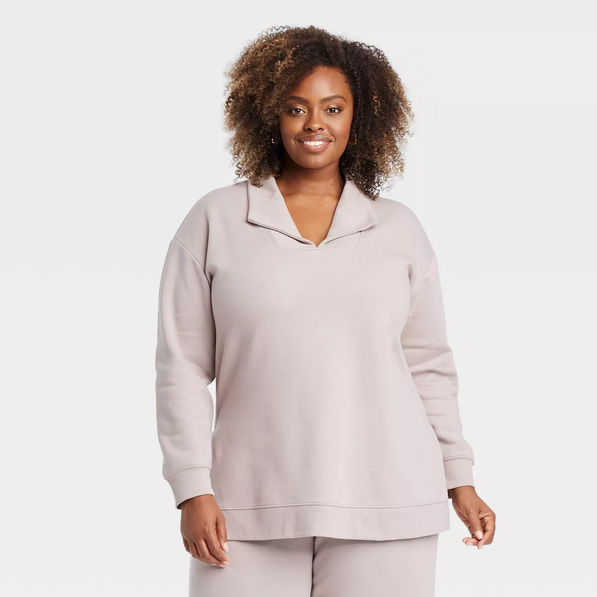 Women's Leisure Tunic Pullover Sweatshirt - Ava & Viv™ | Target