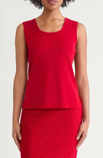 Scoop Neck Mid Length Knit Tank | Nordstrom