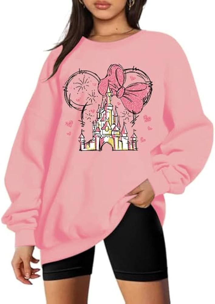 Magical Sweatshirts for Women Oversized Cute Graphic Shirts Xmas Holiday Long Sleeve Pullover Top... | Amazon (US)