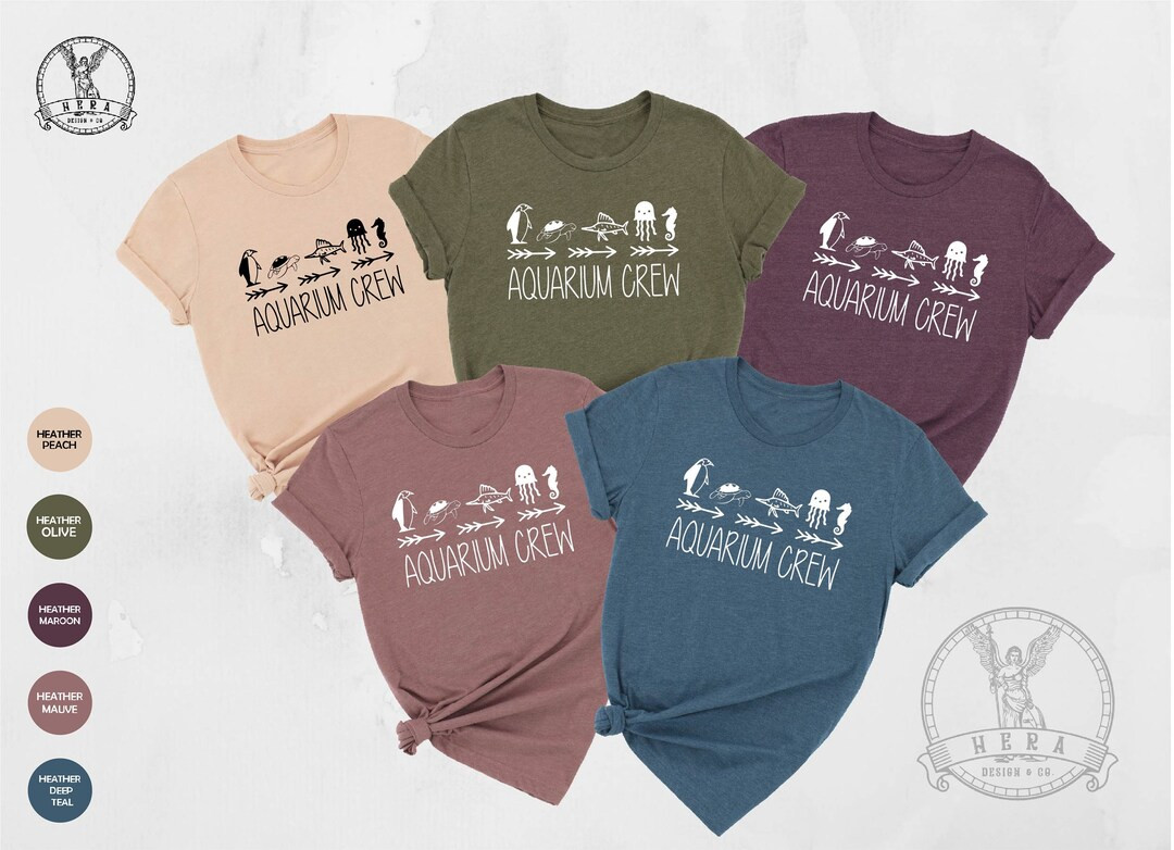 Aquarium Crew Shirt, Family Matching Shirts, Saltwater Aquarium Shirt, Fish Shirt, Fish Lover Gif... | Etsy (US)