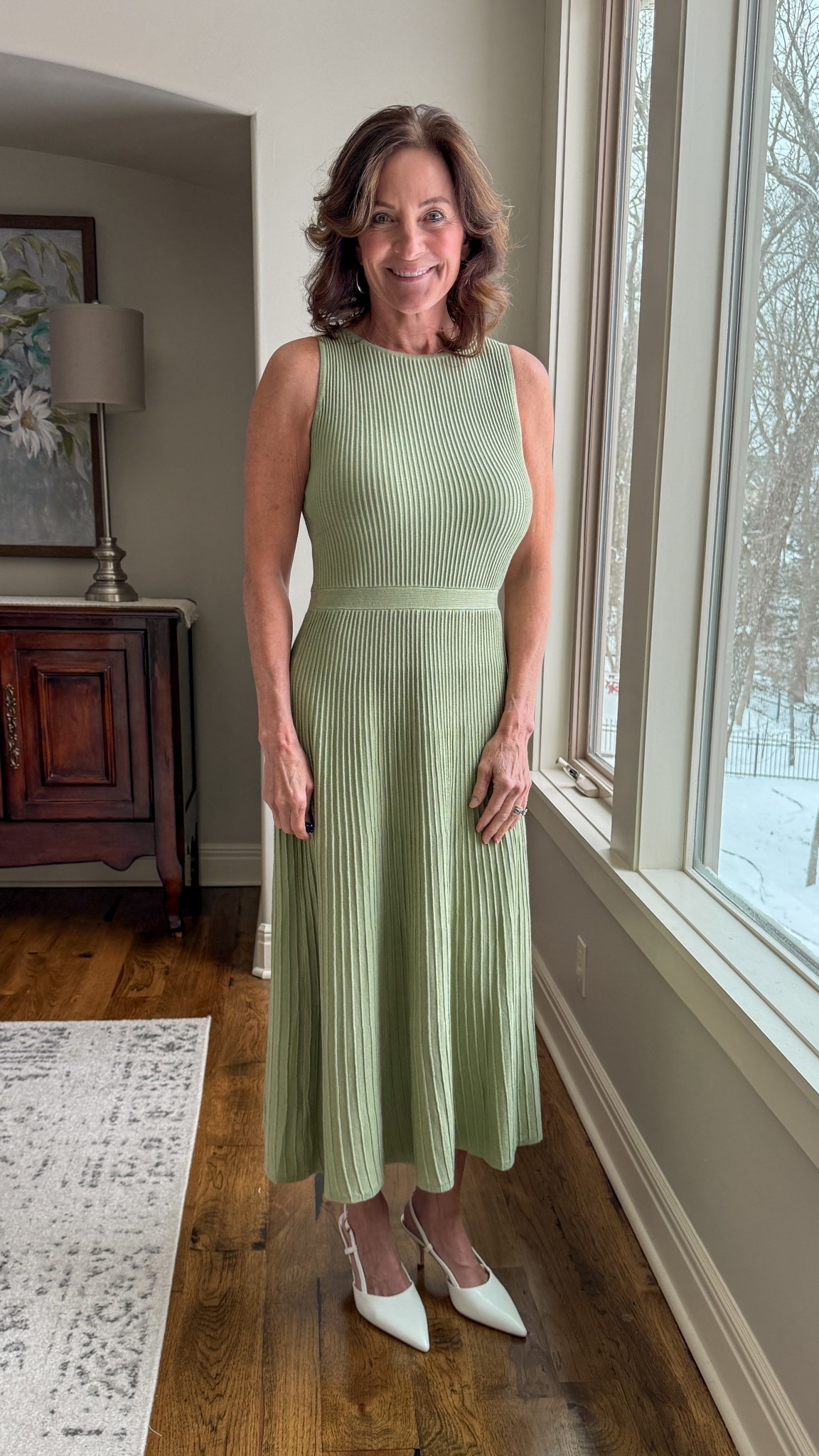Understated. Sculpted. Effortless. 

This ribbed knit midi defines the waist and flows through the skirt — clean lines, zero fuss. It’s the kind of piece that feels refined the second you put it on.

Why it works:
• Structured knit = built-in shape
• Soft sage tone elevates neutrals
• Pointed slingbacks sharpen the silhouette

One strong dress. Minimal styling. Maximum impact.

#AmazonFashion #StyleOver40 #ModernMidlifeStyle #EffortlessElegance #ElevatedBasics