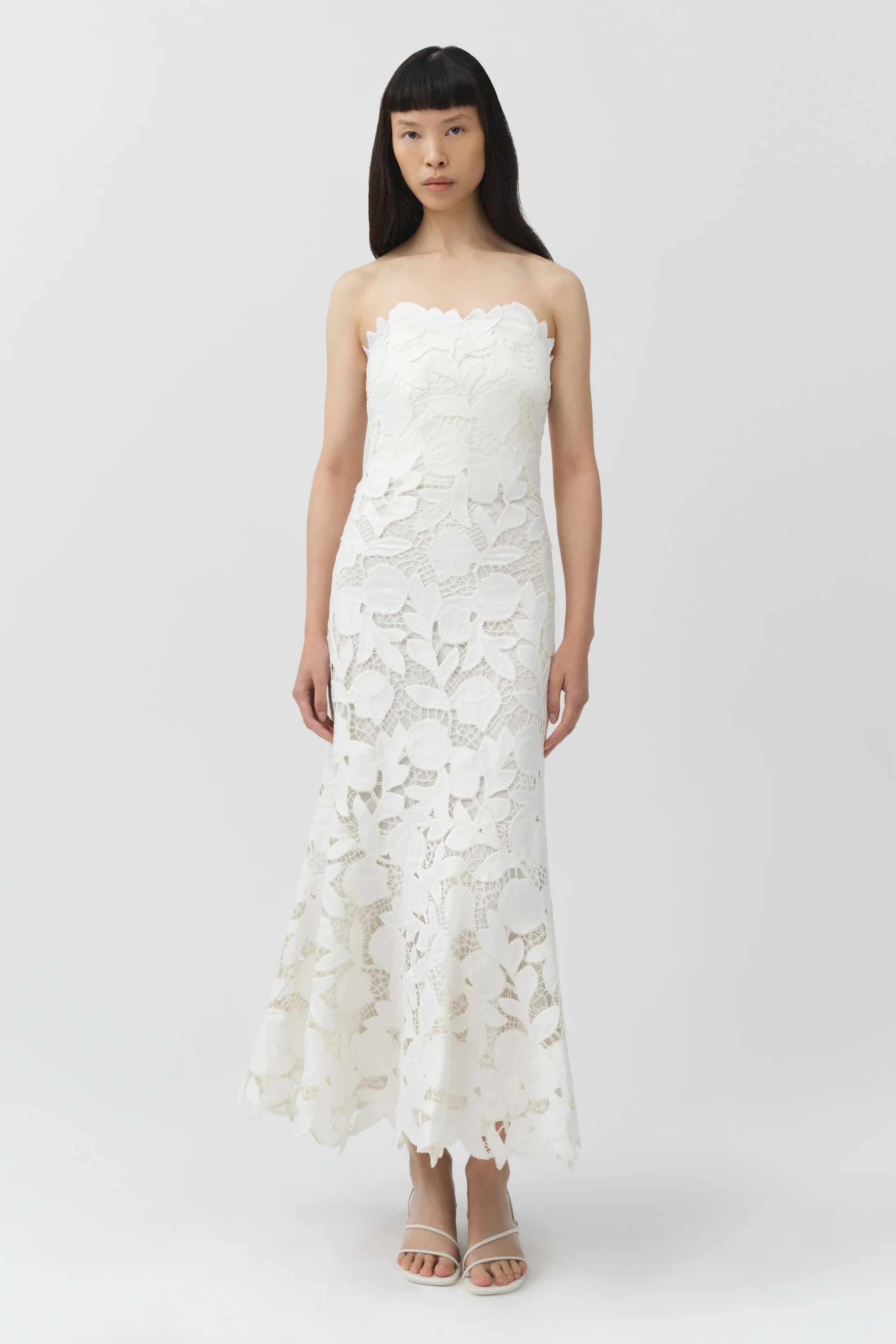 Valletta Strapless Embroidered Dress | Simkhai