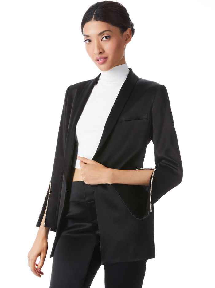 JACE SHAWL COLLAR BLAZER | Alice + Olivia