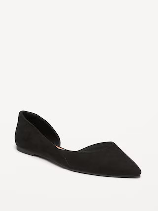 Faux-Leather D'Orsay Flats | Old Navy (US)