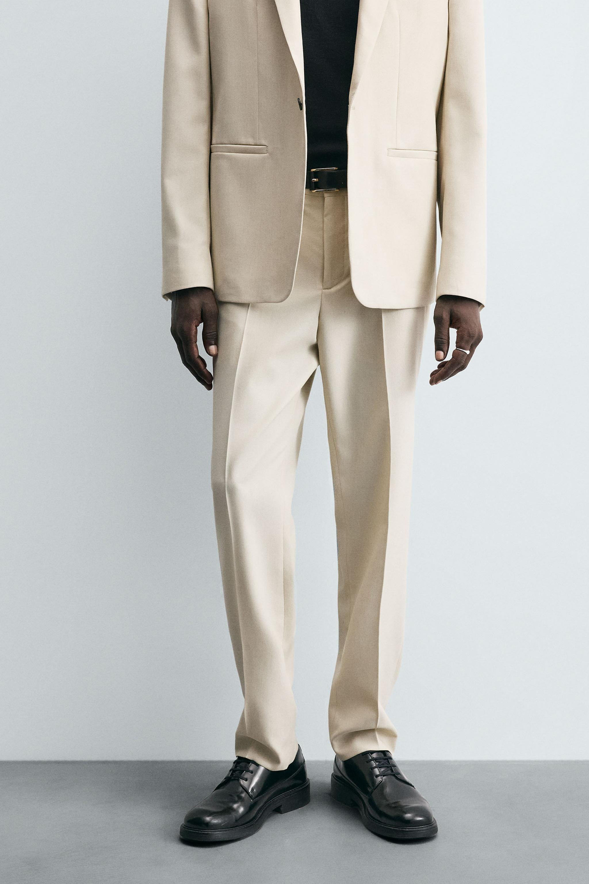 WOOL BLEND SUIT TROUSERS | Zara AU