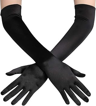 BABEYOND Long Opera Party 20s Satin Gloves Stretchy Adult Size Elbow Length | Amazon (US)
