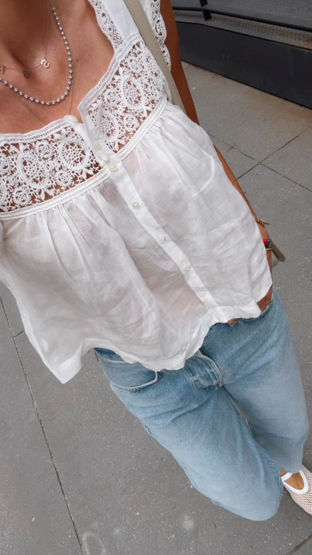 New jeans I got in nyc. Love the wash and super comfy. Fit tts 