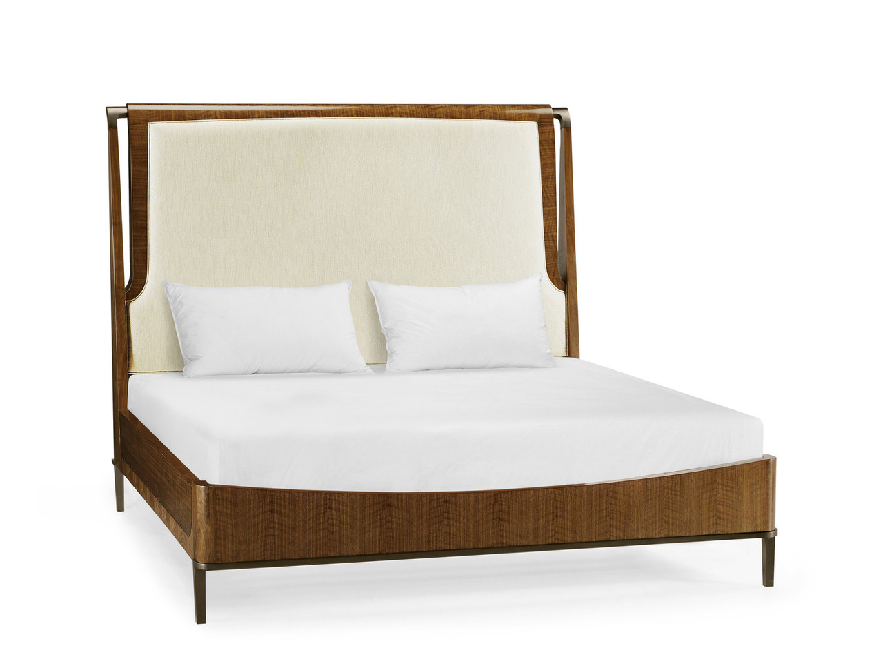 Toulouse Upholstered Bed In Walnut | 1stopbedrooms