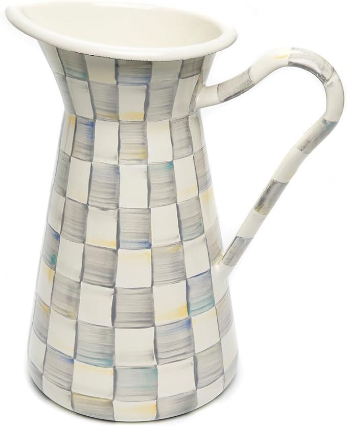 MACKENZIE-CHILDS Practical Enamel Pitcher with Spout, Drink Pitcher for Iced Tea or Water, Flower... | Amazon (US)