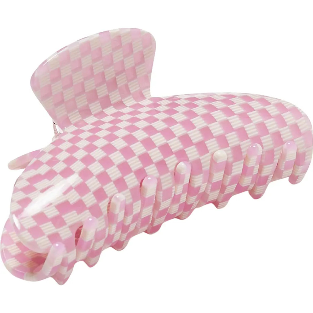 Chunks Baby Dolly Shortcake Claw Clip in Pink/White at Nordstrom | Nordstrom