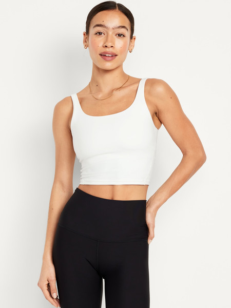 Light Support PowerSoft Longline Sports Bra | Old Navy (CA)