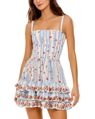 Agua Bendita Alamy Citrus Tiered Cover-Up Dress  | Bloomingdale's Women | Bloomingdale's (US)