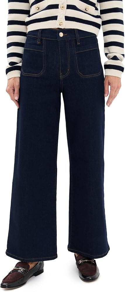 FRAME Women's Pixie Petite Le Slim Palazzo Modernist Pocket Jeans | Amazon (US)