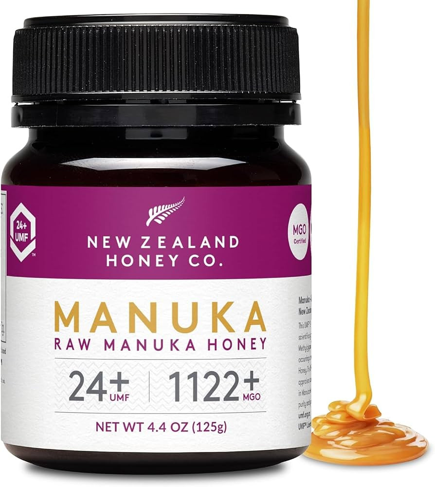 New Zealand Honey Co. Raw Manuka Honey UMF 24+ / MGO 1122+ | 4.4oz | 125g | Medical Grade Raw Hon... | Amazon (US)