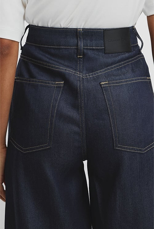Soft Denim Wide Jean | Country Road