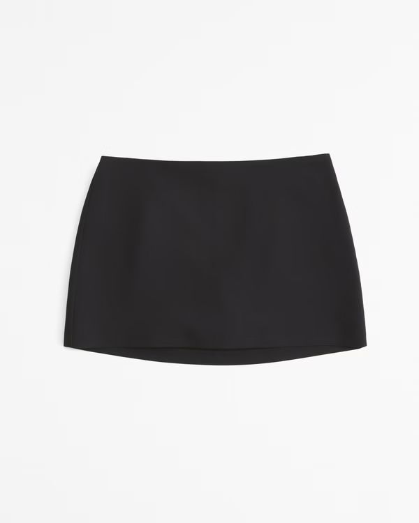 Women's Mid Rise Tailored Mini Skort | Women's Bottoms | Abercrombie.com | Abercrombie & Fitch (US)