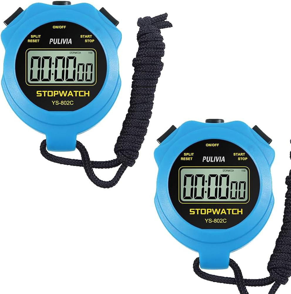 Digital Stopwatch Timer Only Stopwatch with ON/Off, NO Bell Silent No Clock No Date Basic Operati... | Amazon (US)