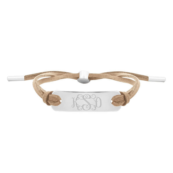 Monogrammed Suede Bracelet | Marleylilly