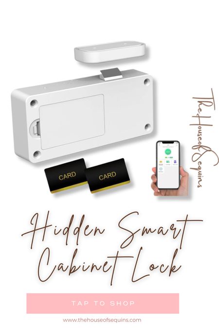 Amazon hidden smart storage lock, cabinet lock, key card lock, app lock, night stand lock, night stand smart lock, home finds, Amazon finds, Walmart finds, amazon must haves #thehouseofsequins #houseofsequins #amazon #walmart #amazonmusthaves #amazonfinds #walmartfinds  #amazonhome #lifehacks 