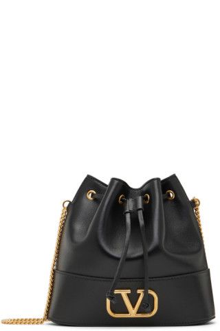 Black Mini Bucket Shoulder Bag | SSENSE