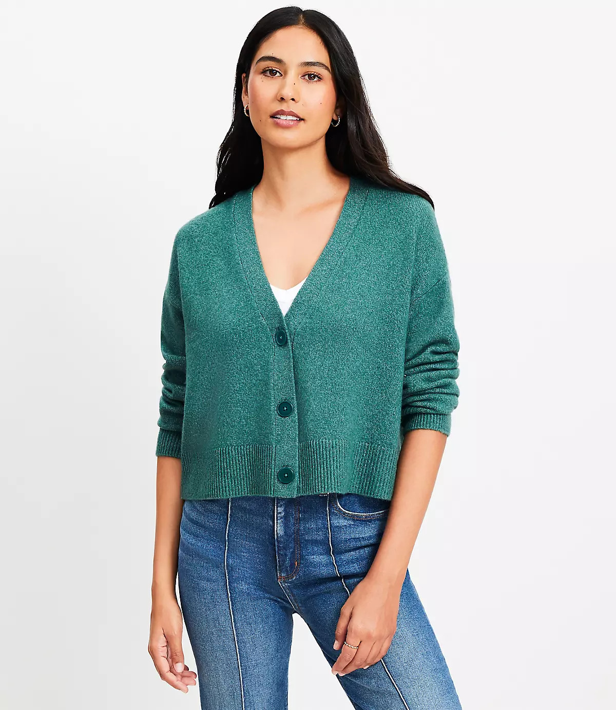 Modern V-Neck Cardigan | LOFT