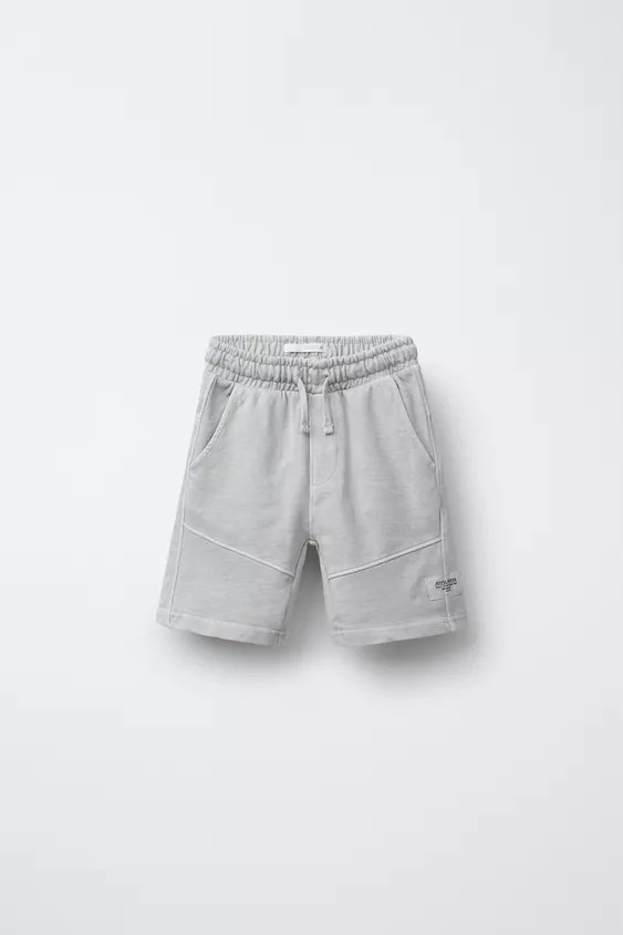 GARMENT DYE BERMUDA SHORTSLight gray+4 | Zara US