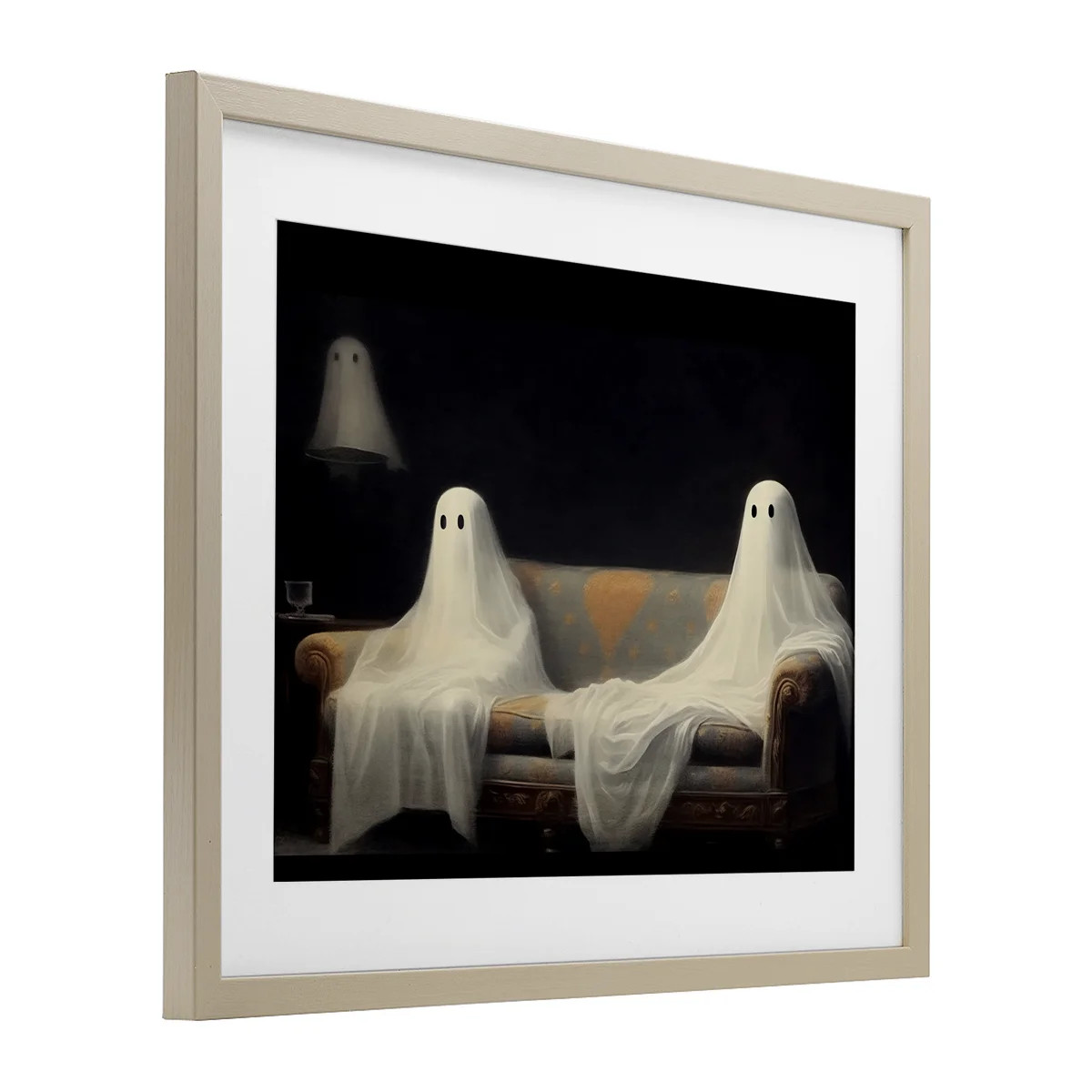 Spooky Couch Ghosts Framed Print Under Glass, design by LSR Design Studio | Wayfair North America