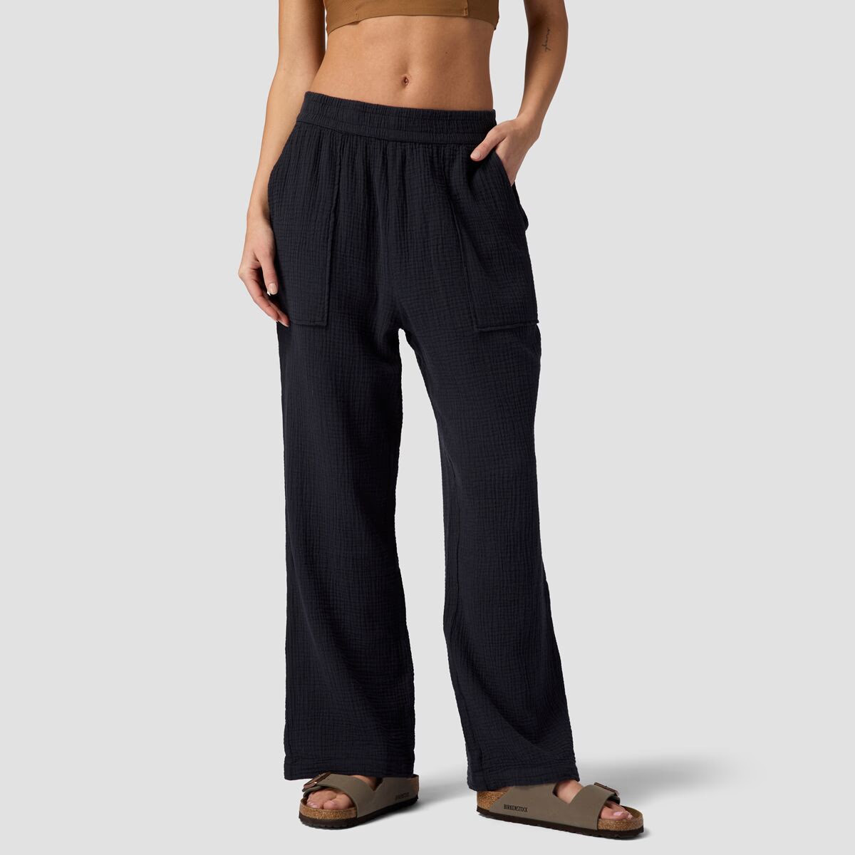 Backcountry Cotton Gauze Pant - Women's Black, S | Backcountry