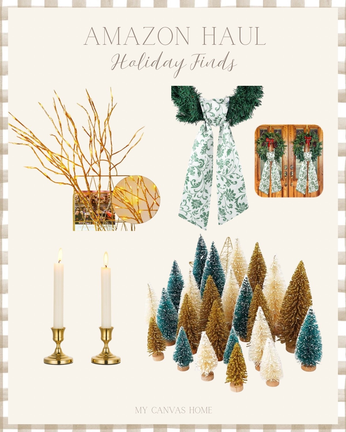 Some pretty holiday decor -  so many great finds on @Amazon Haul where everything is $20 or less!! I encourage everyone to check it out

#ad
#founditonamazon