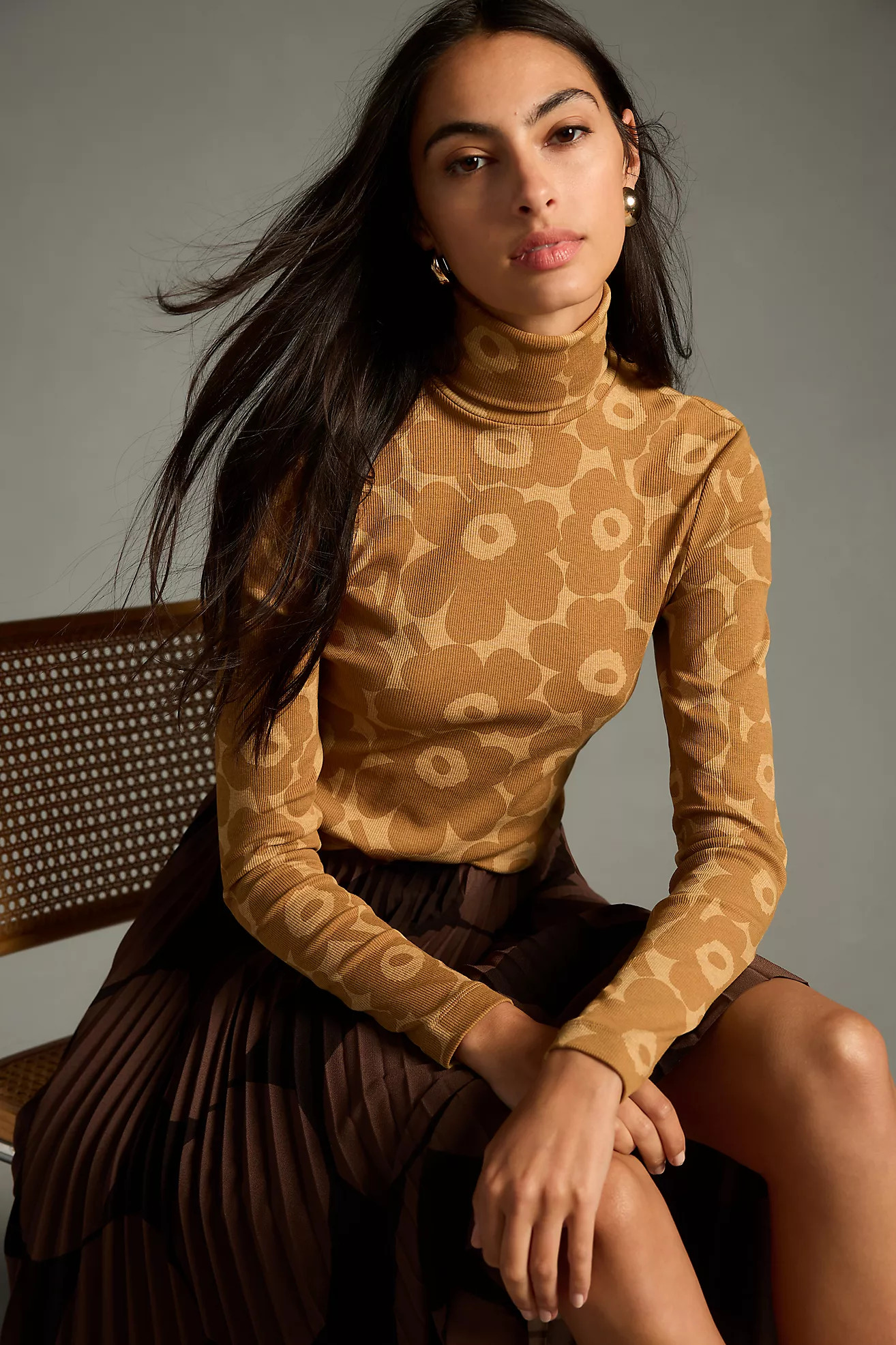 Marimekko Emali Mini Unikko Turtleneck | Anthropologie (US)